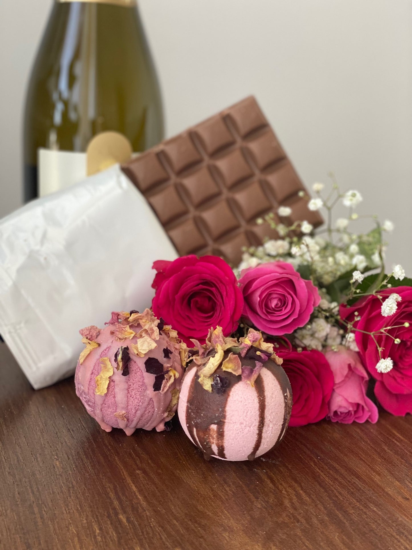 Chocolate and Rose Bath Truffles